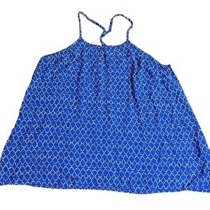 Old Navy Tank Top, Blue, White,‎ Women's Size Medium